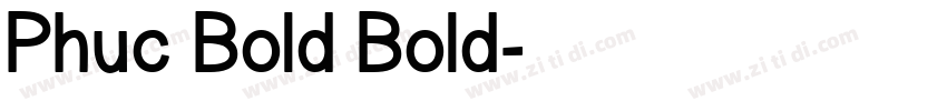 Phuc Bold Bold字体转换